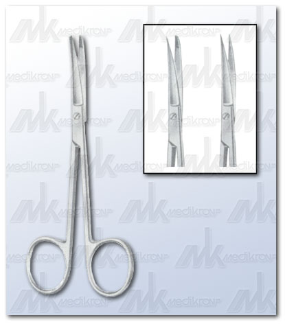 Forbici per microscopia cm.11 rette acute 