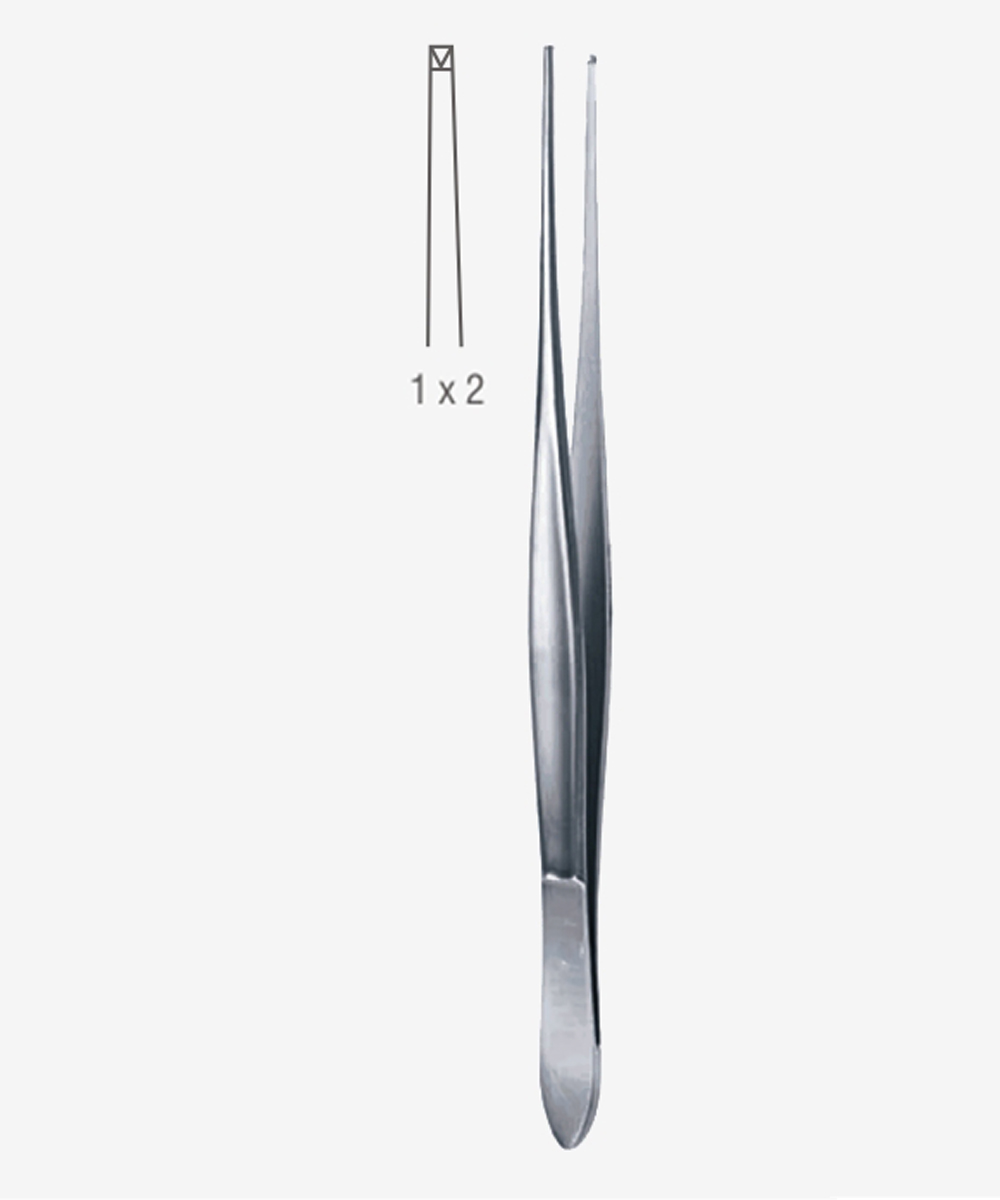 Pinza chirurgica da dissezione Cushing in acciaio inossidabile, con ganasce sottili e design ergonomico per precisione e comfort chirurgico.