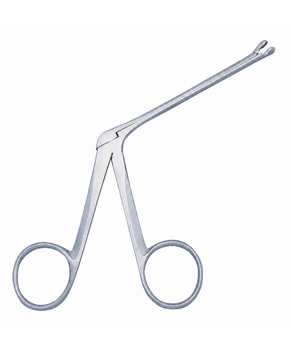 Pinza Hartmann per otorino in acciaio con stelo da 8 cm