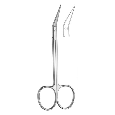 Forbici per iride angolata, cm.11 german quality 