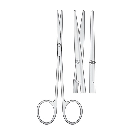 Forbice metzenbaum retta bontempi cm. 18,5 