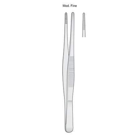 Pinzetta anatomica retta bontempi cm. 14,5 