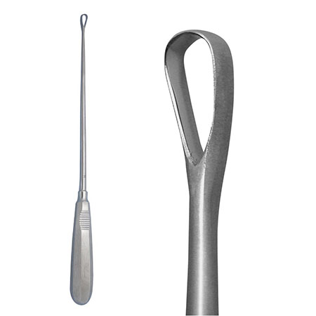Curette uterina recamier tagliente bontempi cm. 31 