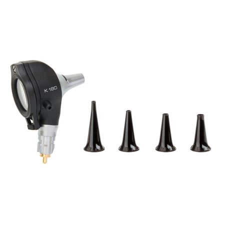Otoscopio a f.o. heine k180 solo testina da 3,5v. c/4 speculum riut. 