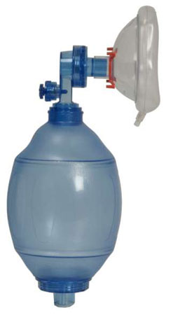 Pallone rianim. adulti con maschera tubo,reservoir in scatola 