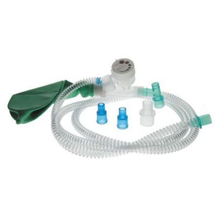 Unita' respirat. manuale con pallone lt.1, c/immissione gas laterale 