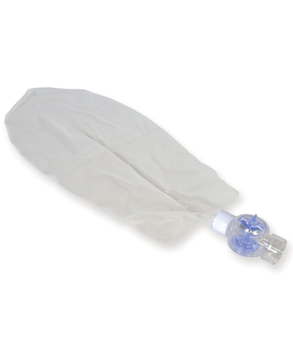 Reservoir monouso con valvola 2500 ml compatibile con palloni rianimazione, ideale per ventilazione assistita e procedure di emergenza in ambito sanitario.