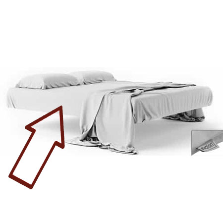 Coprimaterasso anti acaro matrimon. 165x195x20 