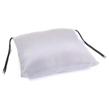 Cuscino antidec. in fibra cava silicon. sfoderabile cm.40x40x15h 