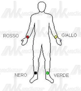 Elettrodo a pinza per ecg adulti conf. 4 pz. 