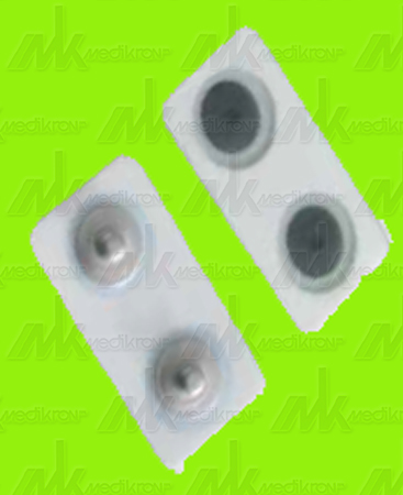 Elettrodi bipolare attacco doppia clip, mm. 41x21, in conf. da 25 pz. 