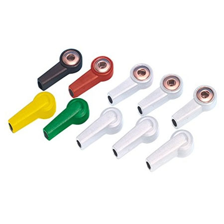 Adattatori per spinotti kit 10: 6bianco,1rosso,1nero,1giallo,1verde 