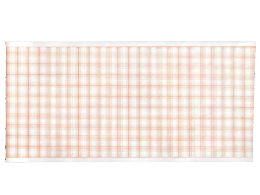 Carta termica ecg - griglia arancio 110 mm x 20 ml. conf. 10 rotoli 