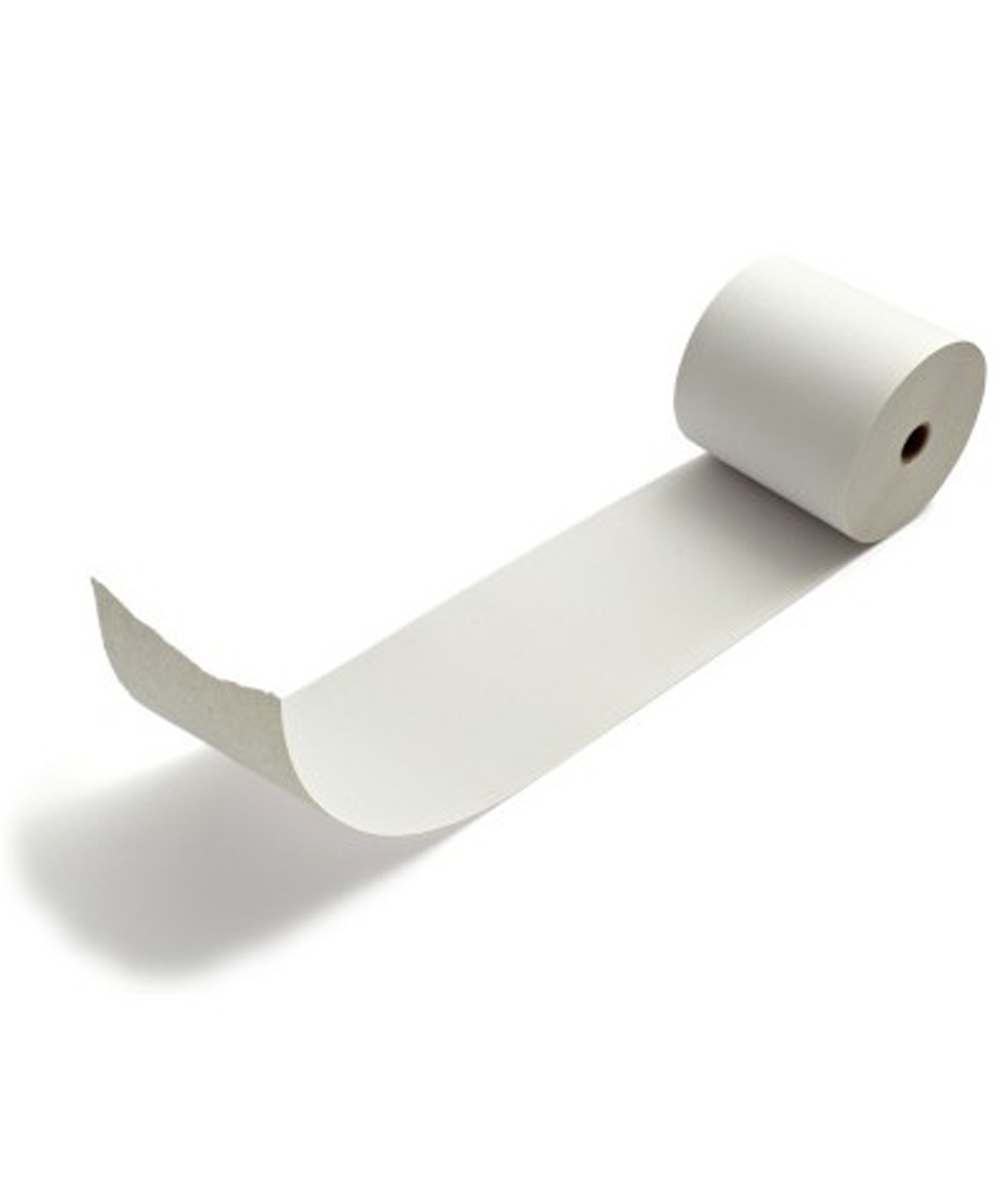 Carta Termica per Uroflussometri, misura 110mm x 20m, alta qualità per stampe chiare e nitide. Ideale per misurazioni affidabili in cliniche e ambulatori.