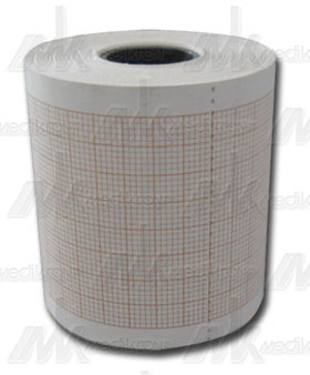 Carta per ecg cardiopocket griglia arancione mis. mm50x25mt conf. 20 pz 