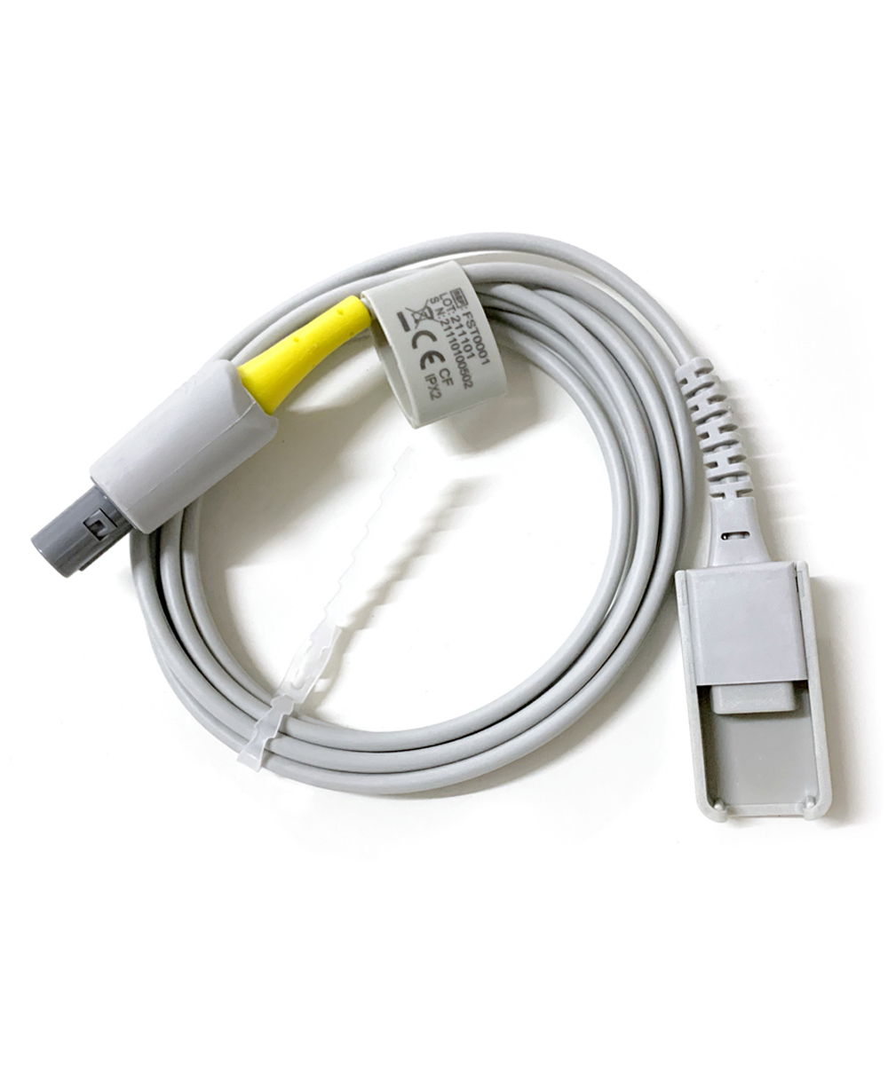 Cavo estensione per sensore pediatrico OXY 50, compatibile con sonde neonatali e monouso per adulti e neonati, ideale per monitoraggio in contesti clinici.