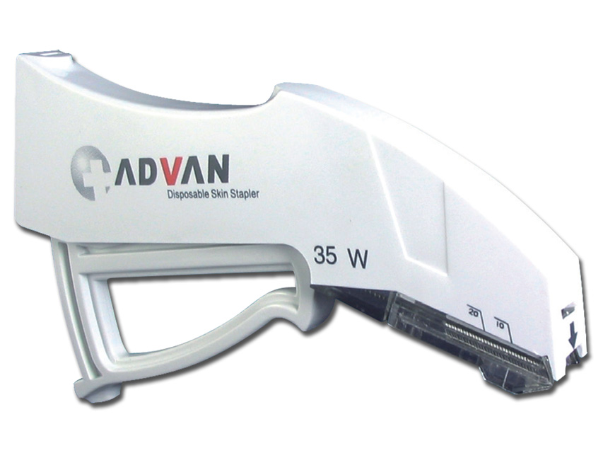 Suturatrice cutanea monouso dotata di 35 punti  inox 