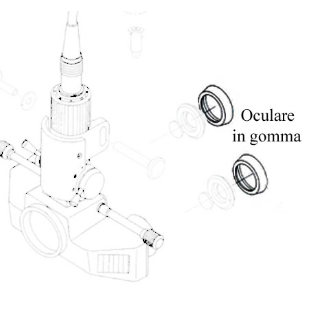 Oculare in gomma heine x omega 