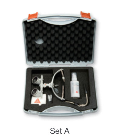 Occhialino binoculare heine set a hr 2,5x 42 cm. 