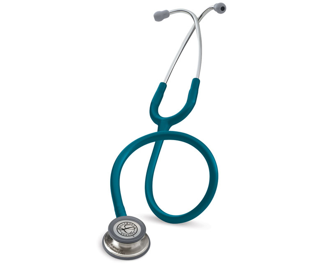 Stetofonendoscopio 3M Littmann Classic III blu caraibi vista frontale