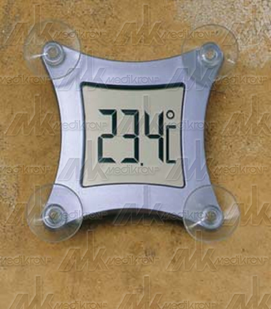 Termometro digitale da finestra con max e min. fissaggio a ventose 