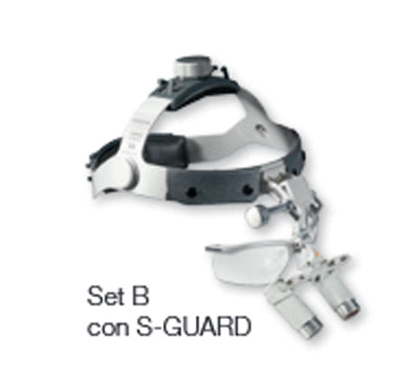 Occhialino binocul. heine hrp 4x340 set b con s-guard 