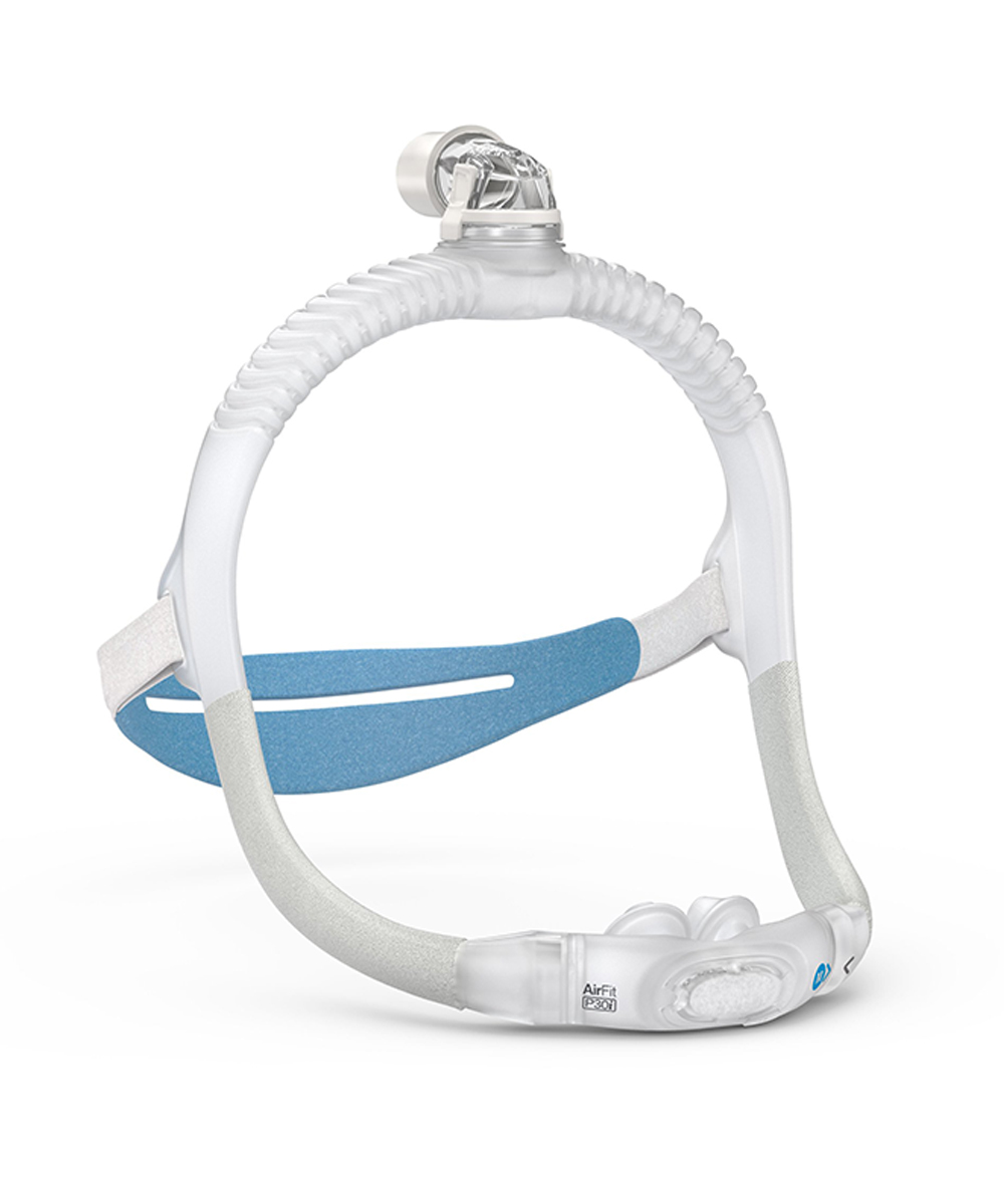 Maschera ad olivette nasali x ventilatore cpap resmed tg u airfit p30i 