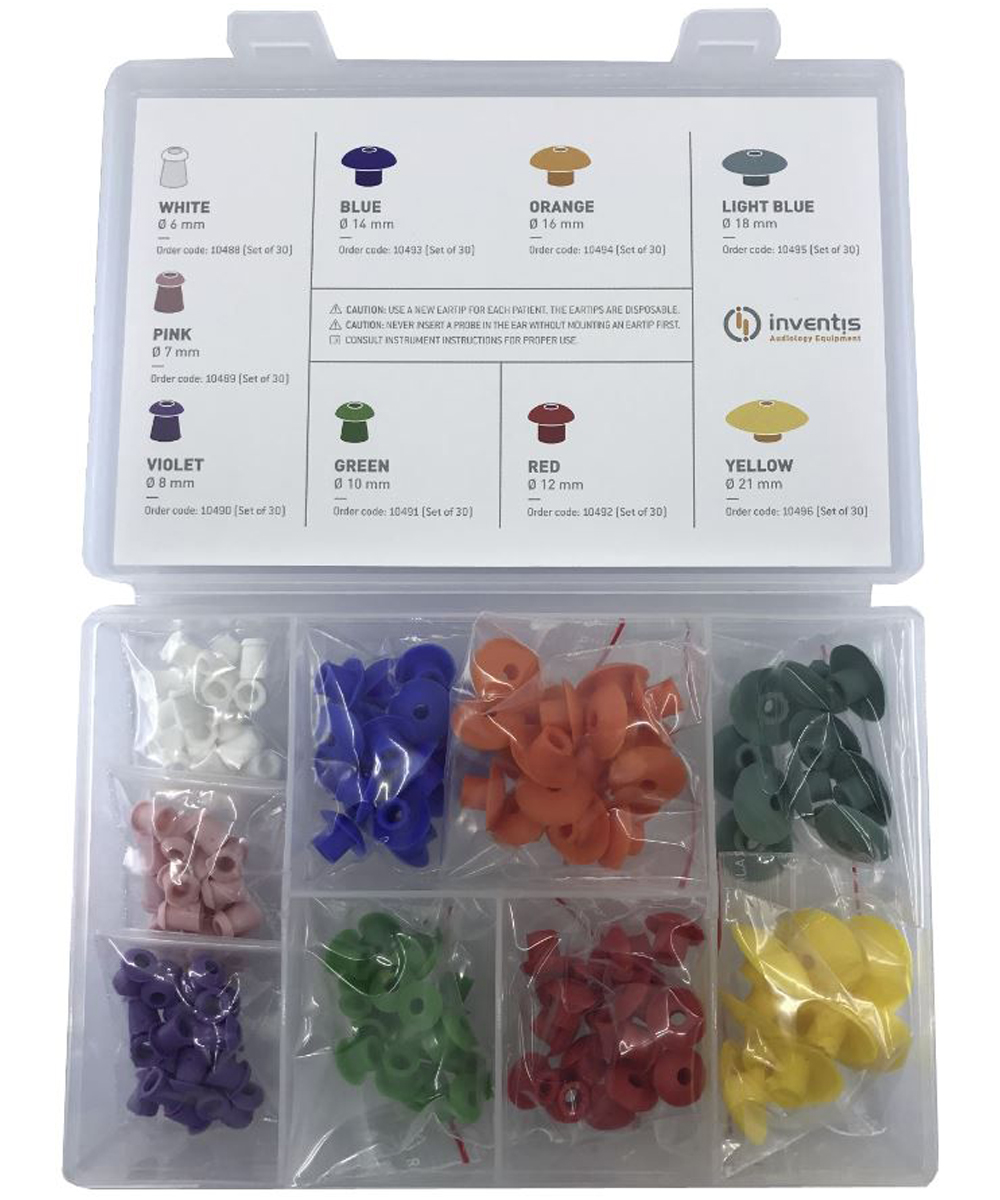 Scatola con tappini ass.ti per impedenzometri inventis cf da 160 pz 