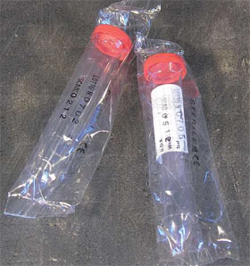 Provette urina ml.12 sterile con tappo ed etichetta - conf. singola 