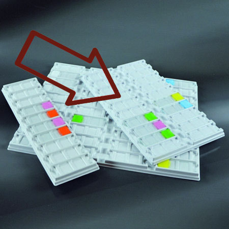 Vassoio portavetrini per microscopio 20 posti mis.mm.340x190 