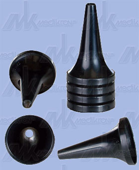 Imbutini monouso - tipo heine/kawe 2.5 mm - neri, conf. 1000 pz. 