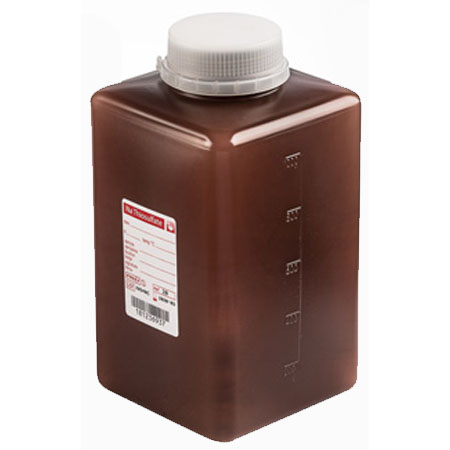 Bottiglie grad. ster. ambra ml.1000 c/tiosolfato sodio cf. 72pz 