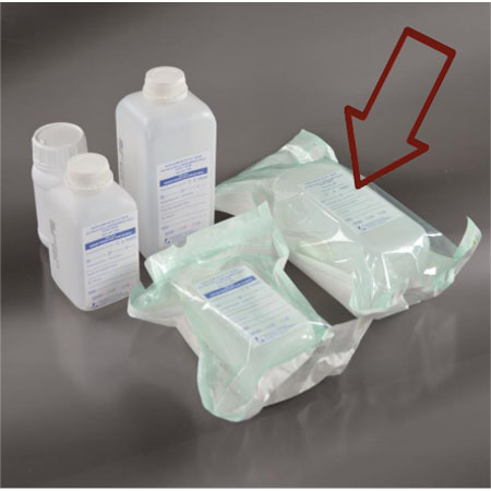 Bottiglia x campionam.acque da 500ml hdpe str, senza tiosolfato di sodio 