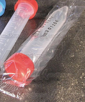 Provette coniche ml.15 c/tappo vite sterili imbustat.sing. conf.700 pz. 