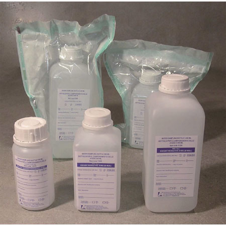 Bottiglia x campion. acque da 1000ml in hdpe str c/tiosolf.sodio cf.35pz 