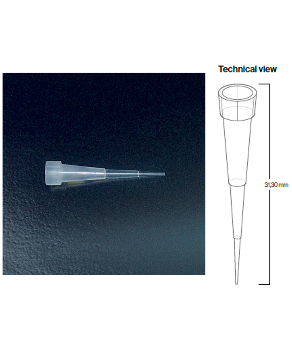 Puntali per micropipette str neutri 0.1-10 tipo gilson cf.960pz rack 96p 
