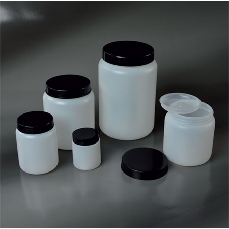 Contenit.cilind.polietil.c/sottotap. e tappoxistol d.mm. 65x 91h ml. 250 