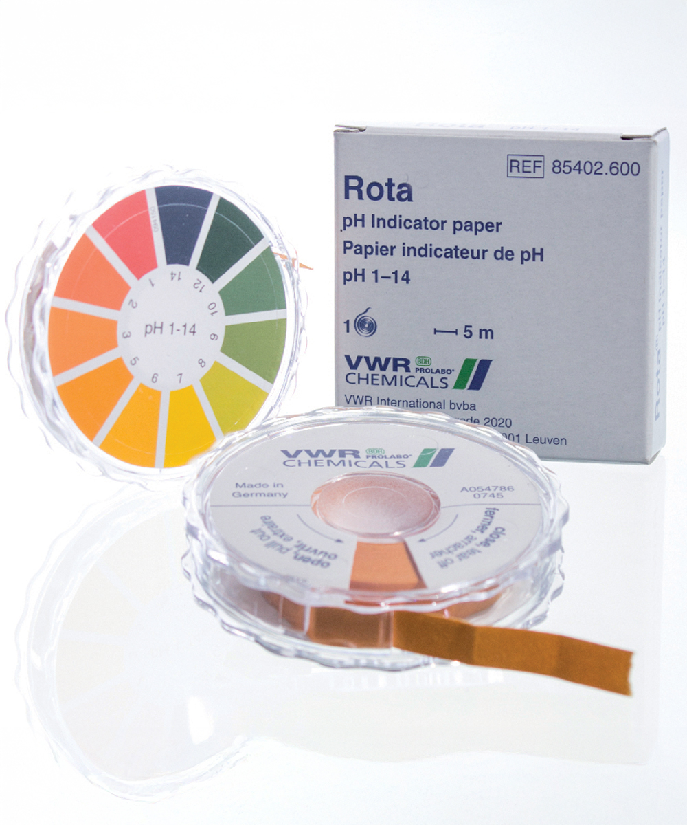 Rilevatore ph 1-14 rota in confezioni da 5pz 