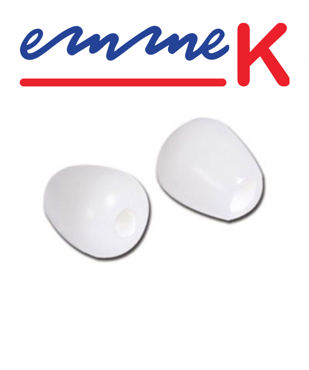 Olive in plastica dura per stetoscopio emmek colore bianco (paio) 