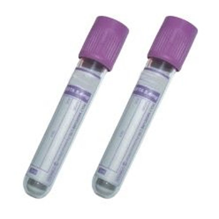 Vacutainer provette con edta 13x75 4 ml lilla cf.100 pz. 