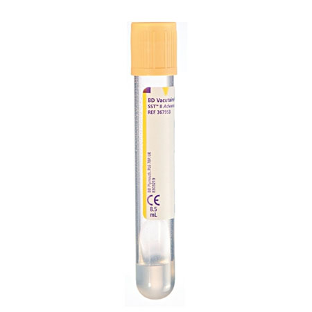 Vacutainer provette con separatore di siero integr. 8,5 ml.  cf.100 pz. 