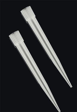 Puntali trasp tipo gilson da 1000 a 5000 in conf. da 250 pz. 