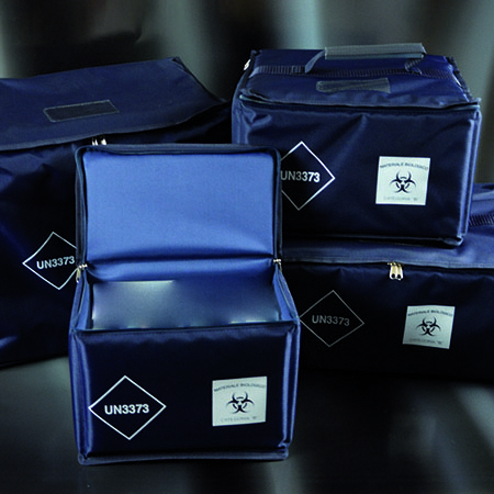 Borsa isoterm per trasporto provette (max 240) dim. 450 x 270 x 400 mm 