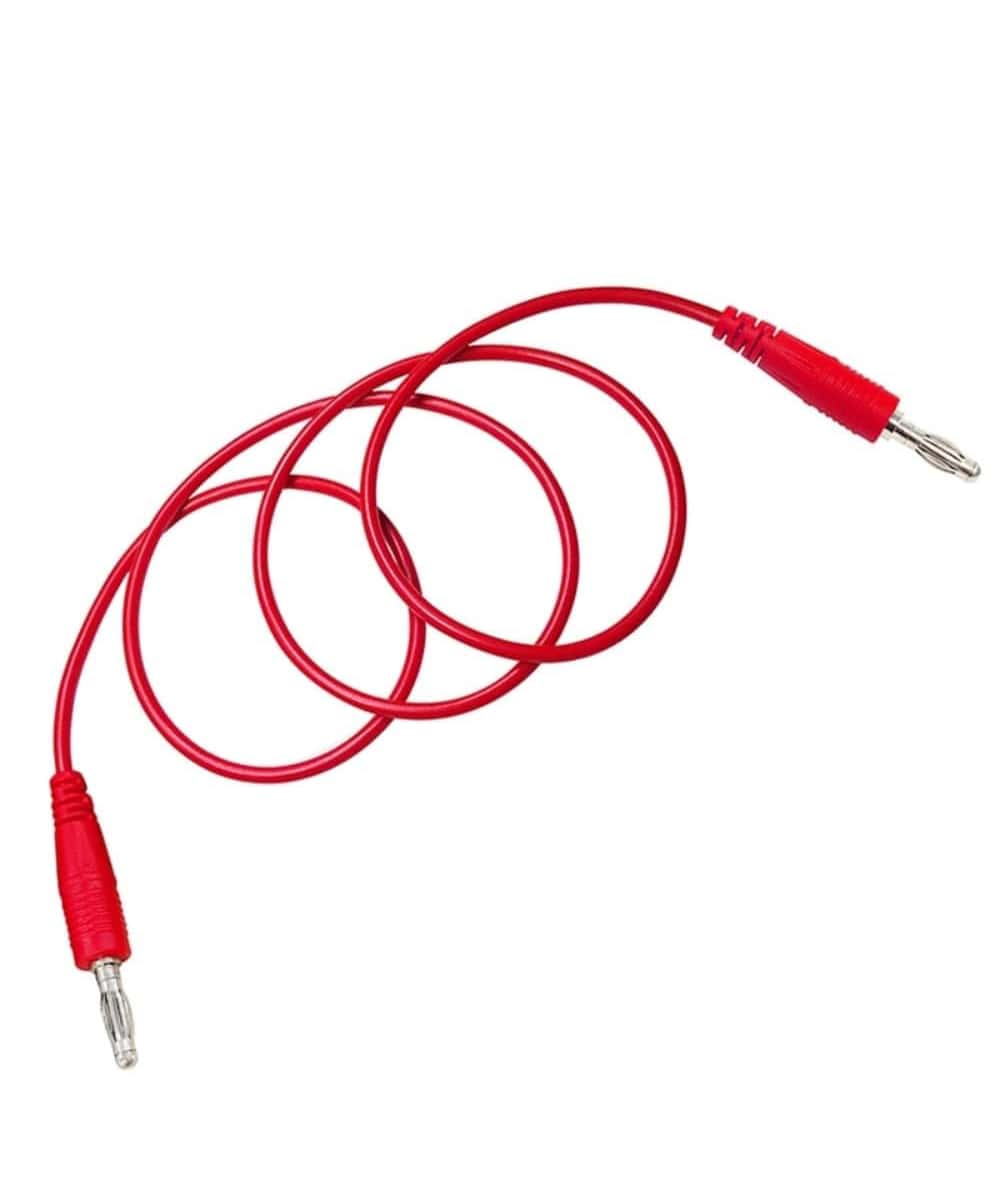 Cavo di collegamento Banana-Banana rosso per elettromedicali, resistente e affidabile, ideale per centri medici, fisioterapia e riabilitazione.