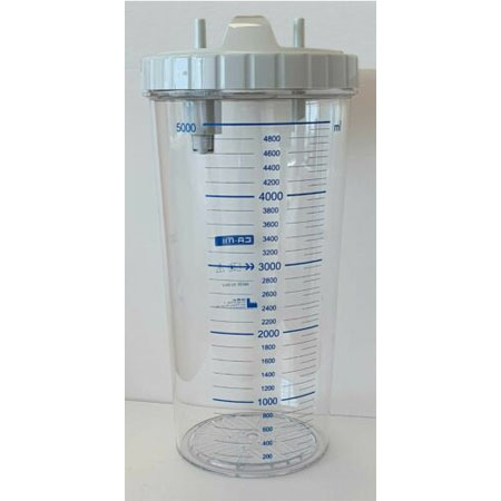 Aspiratore-vaso autocl. new hospivac 400 c/coperchio lt 5 
