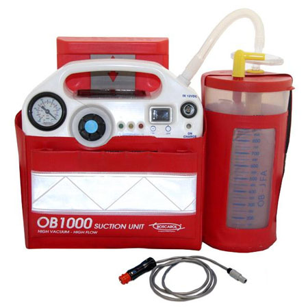 Aspiratore x ambulanza completo di staffa c/flacone da 1000ml.autoclav. 
