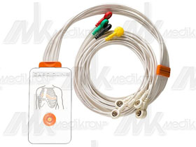 Cavo paziente cardioline x ecg 10 fili  hd+snap iec 