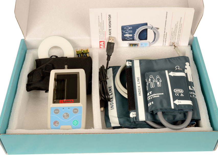 Automatic Blood Pressure Monitor 24h NIBP Holter Machine Upper Arm Cuff Recorder - Foto 10