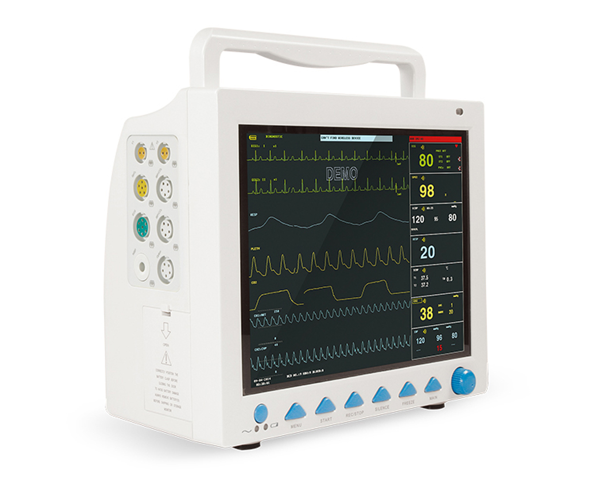 Monitor paziente multiparametrico veterinario CMS 8000 VET con display LCD 12,1 pollici