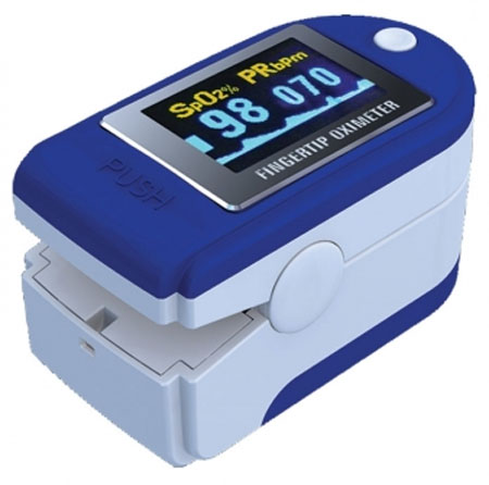 Pulsossimetro da dito sat 200 con indice perfusione 